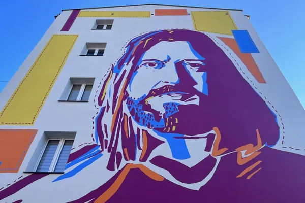 Mural upamiętniający Tadeusza Nalepę