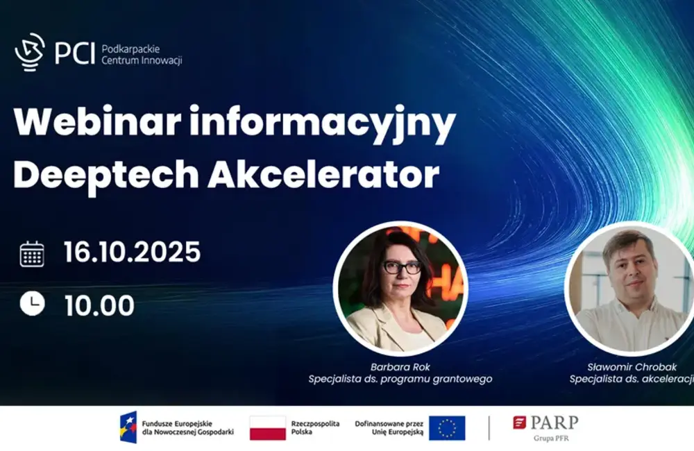 Zapisz się na webinar informacyjny dot. Programu Deeptech Akcelerator – nabór trwa do 31 października!