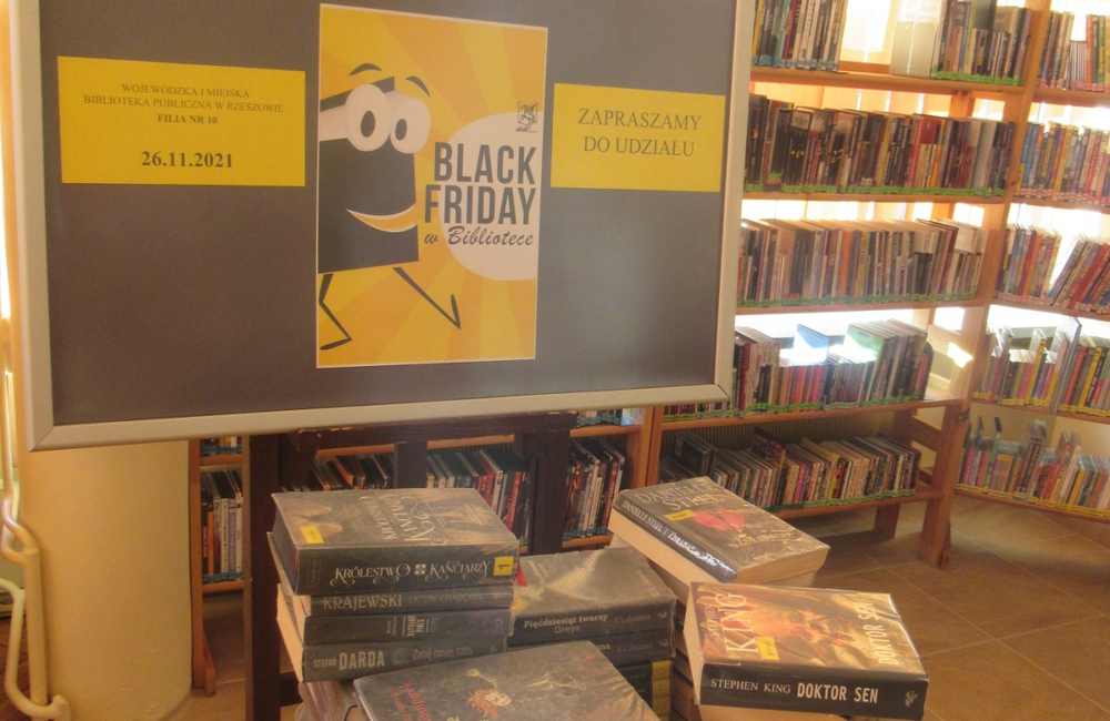 Black Friday w placówkach WiMBP w Rzeszowie