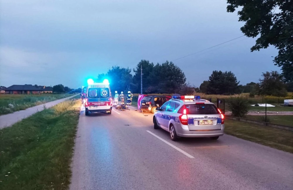 Śmiertelny wypadek w powiecie tarnobrzeskim. Nie żyje motocyklista