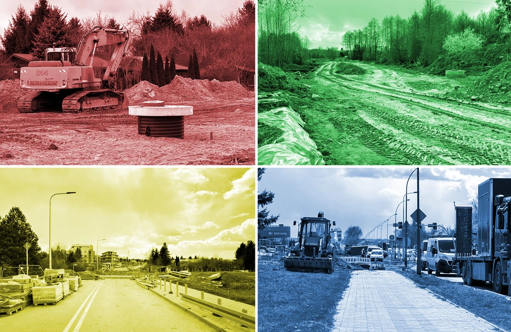 Dzieje się na budowie połączenia al. Krzyżanowskiego z ul. Wieniawskiego [ZDJĘCIA]