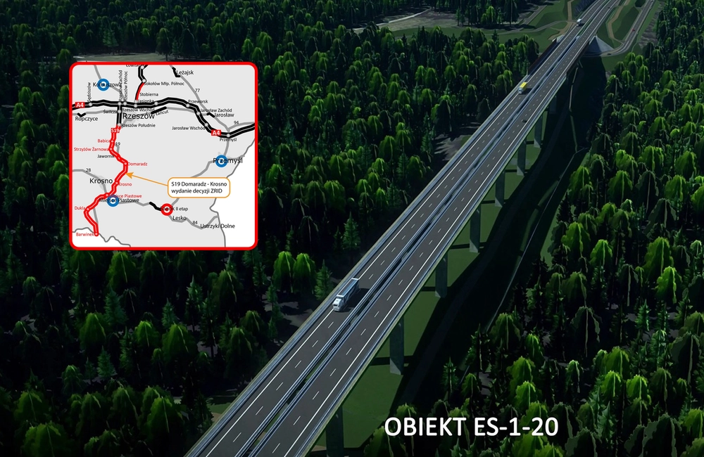 Zielone światło dla budowy S19 Domaradz - Krosno. Jest decyzja ZRID