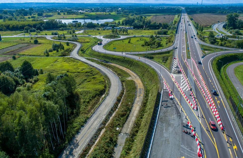 Zmiana organizacji ruchu na węźle Jasionka na S19 / fot. GDDKiA