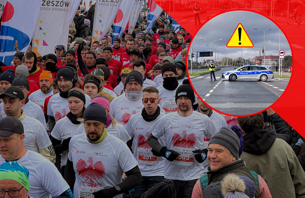 Święto i Bieg Niepodległości w Rzeszowie. Utrudnienia w ruchu, objazdy autobusów