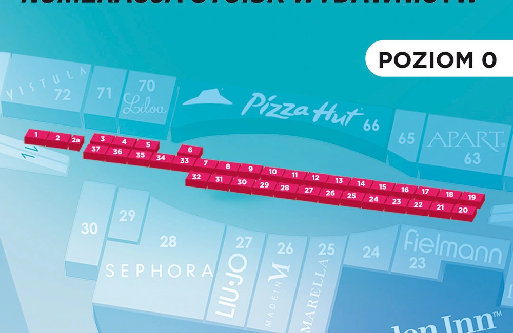 Mapka ze stoiskami wydawców / Millenium Hall