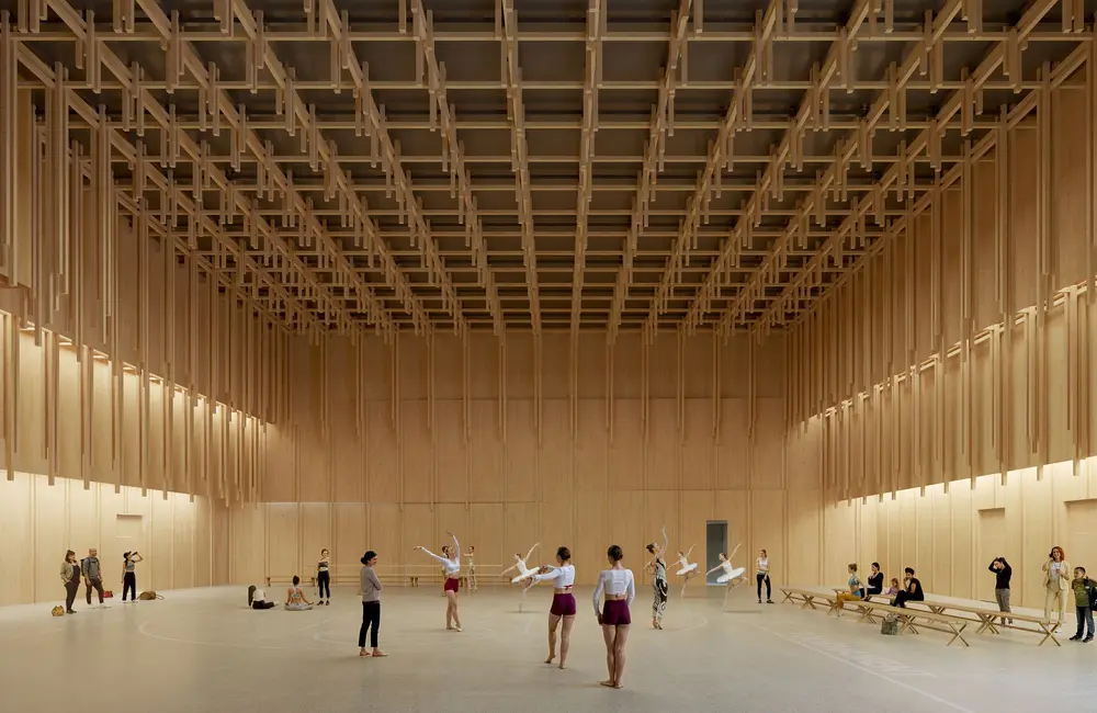 Wizualizacja obiektu "Biblioteka Nowa" -  SALA WIELOFUNKCYJNA CZĘŚCI EVENTOWEJ / Materiały prasowe