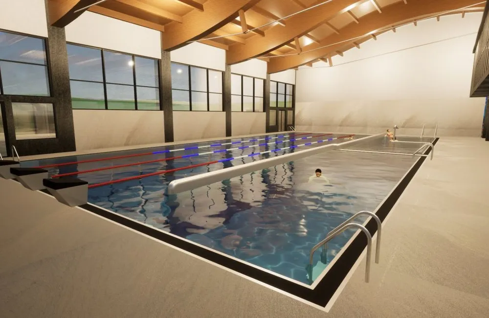 Wizualizacja przebudowy krytej pływalni ROSIR w Rzeszowie / Materiały UM Rzeszowa