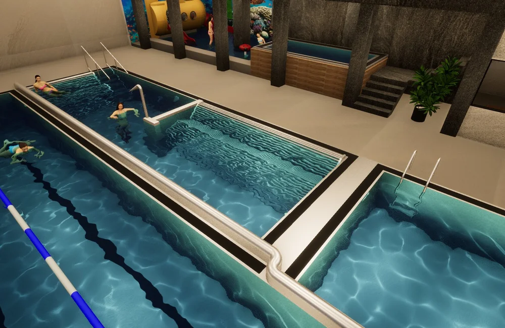 Wizualizacja przebudowy krytej pływalni ROSIR w Rzeszowie / Materiały UM Rzeszowa