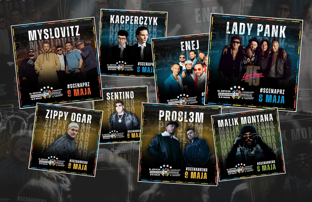 Znamy już 8 wykonawców, którzy wystąpią na Rzeszowskich Juwenaliach 2026