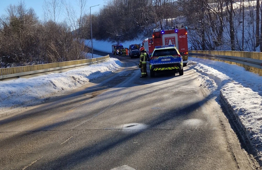 Wypadek w Wołkowyi / fot. OSP Bukowiec