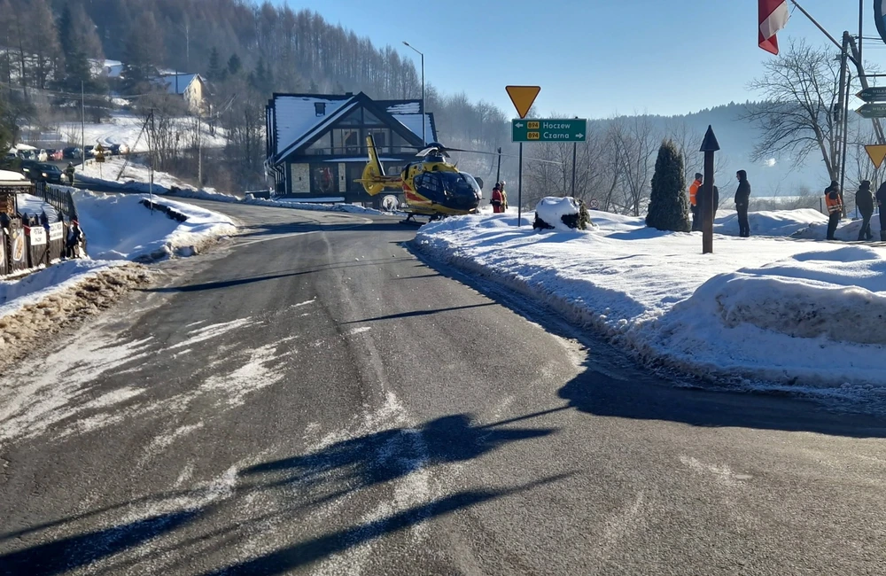 Wypadek w Wołkowyi / fot. OSP Bukowiec