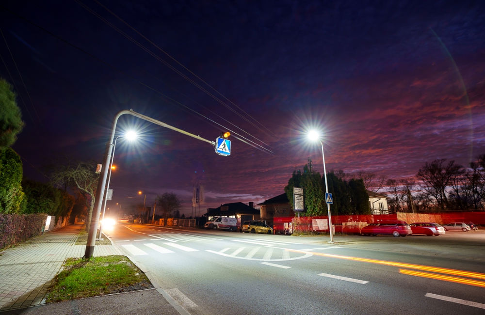 Doświetlone przejście dla pieszych w Jaśle / fot. GDDKiA