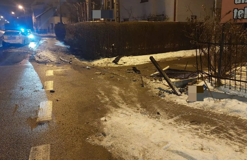 Kolizja na ul. Reymonta / fot. KMP w Rzeszowie