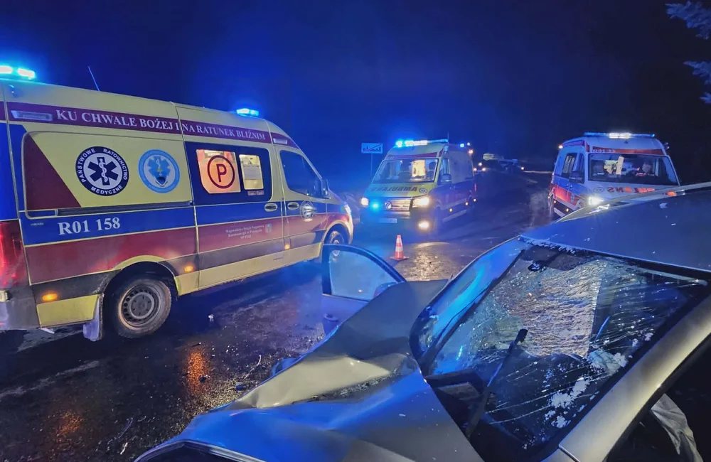 Wypadek w Kisielowie / fot. OSP KSRG Zarzecze