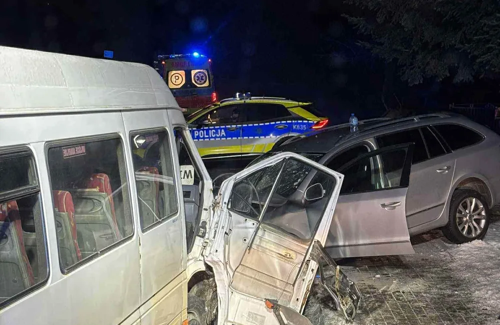 Wypadek w Kisielowie / fot. OSP KSRG Zarzecze