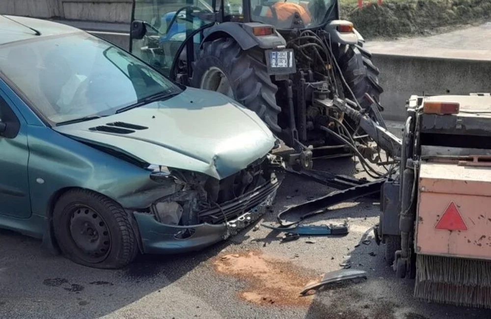 Wypadek na DK94 w Łańcucie / fot. KPP w Łańcucie