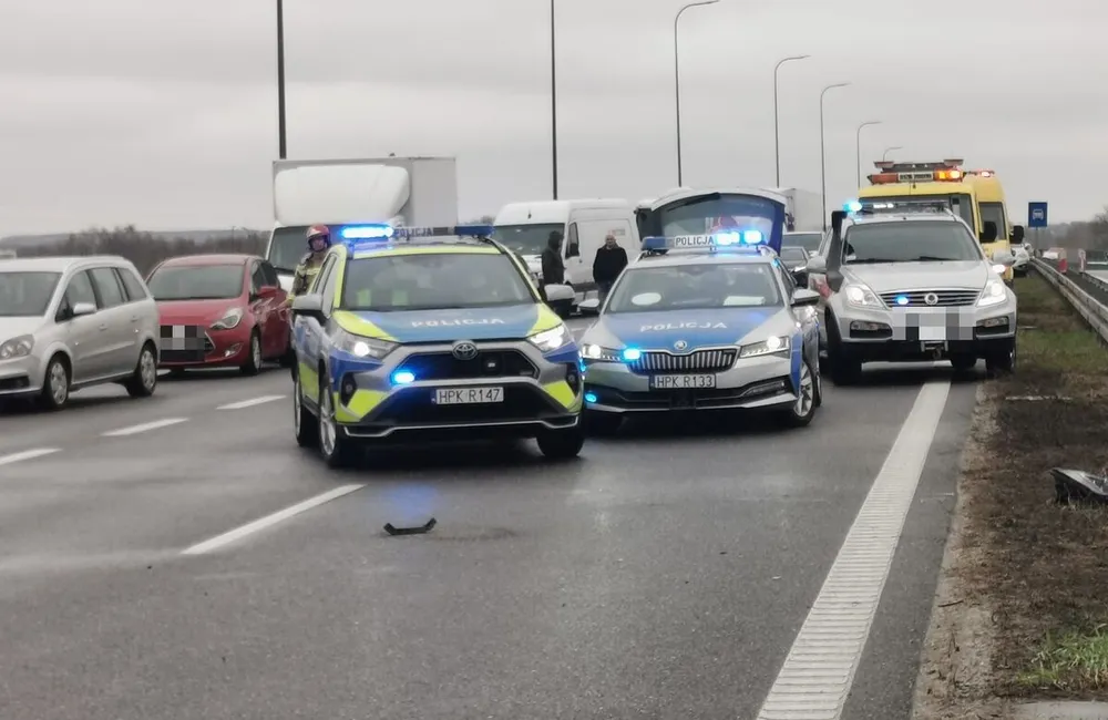 Wypadek w Trzebownisku / fot. KMP w Rzeszowie