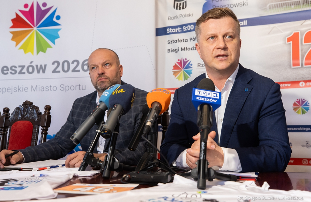 Konferencja prasowa przed 19. PKO Półmaratonem Rzeszowskim, fot. Grzegorz Bukała / UM Rzeszowa