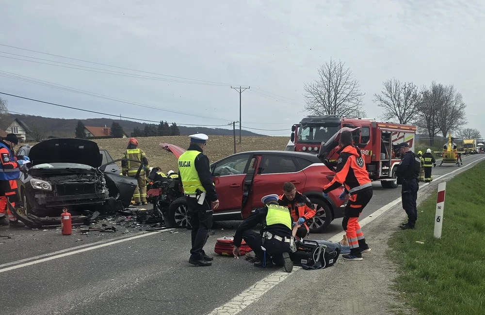 Wypadek w Grabownicy Starzeńskiej / fot. KPP w Brzozowie