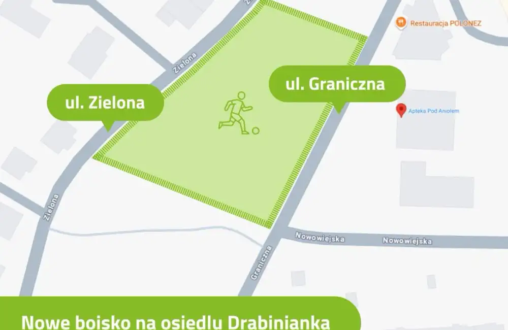 Na Drabiniance powstanie boisko piłkarskie