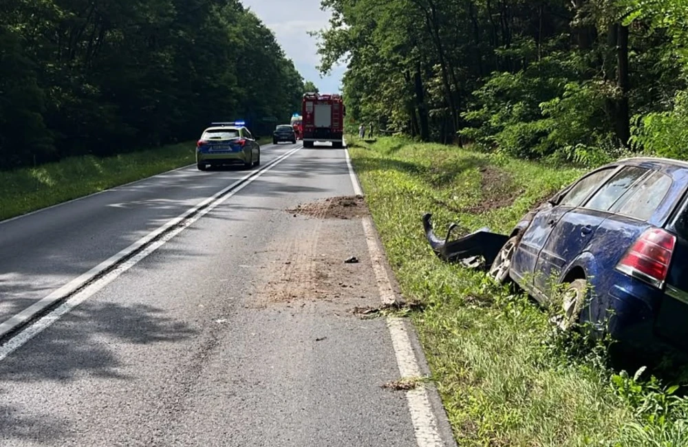 Wypadek w Jeżowem, fot. KPP w Nisku