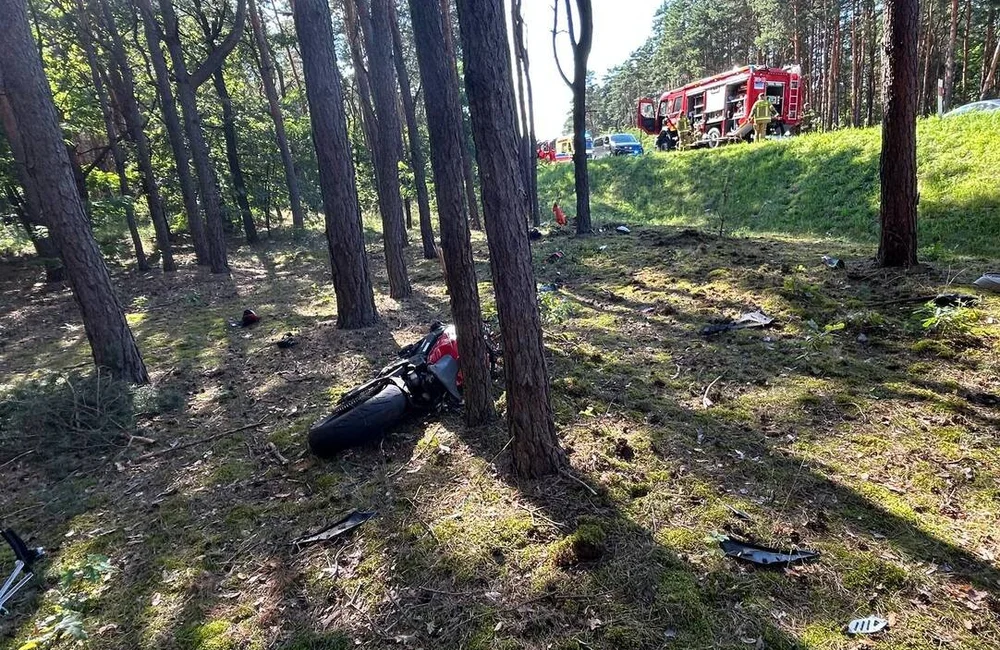 Tragiczny wypadek w Grębowie, fot. KMP w Tarnobrzegu