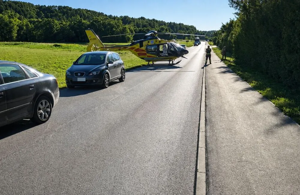 Wypadek w Futomie - 13.08.2026 / fot. KMP w Rzeszowie