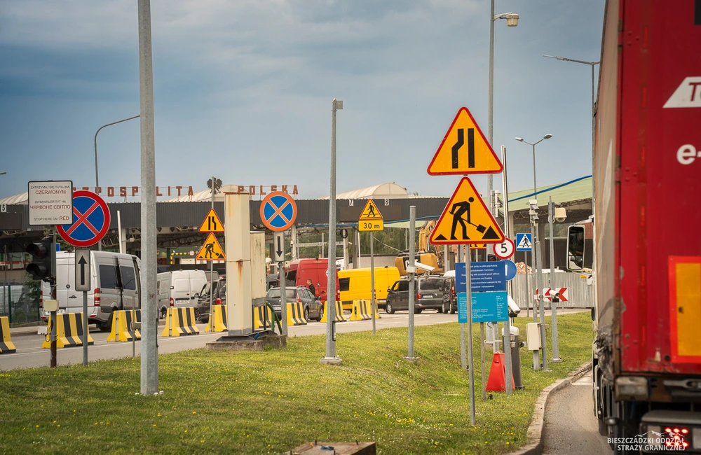 Prace budowlane na przejściu granicznym w Medyce / fot. BiOSG