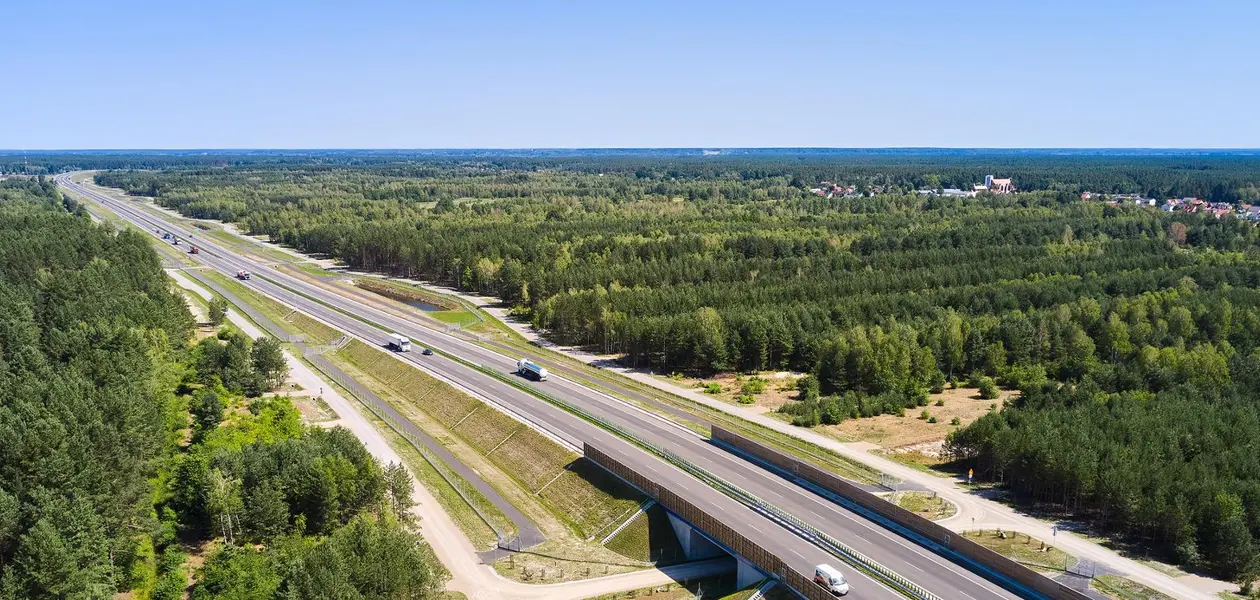 Widok z góry na 19 Nisko - Jeżowe / fot. GDDKiA