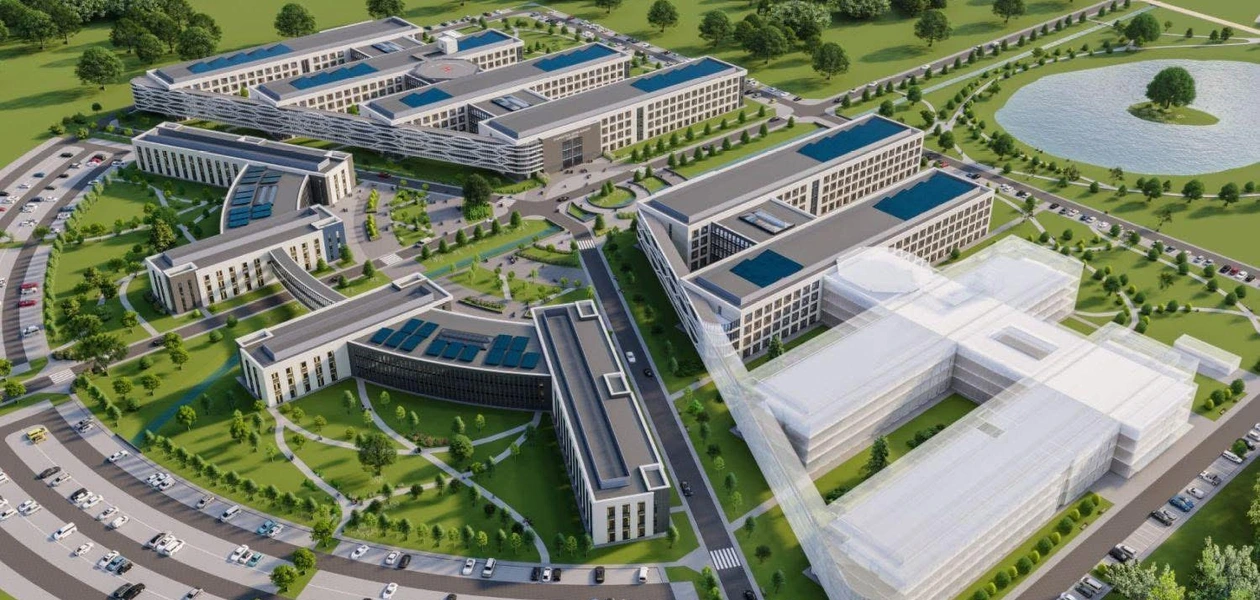 Wizualizacja Szpitala Uniwersyteckiego w Świlczy /  S.T. Architekci
