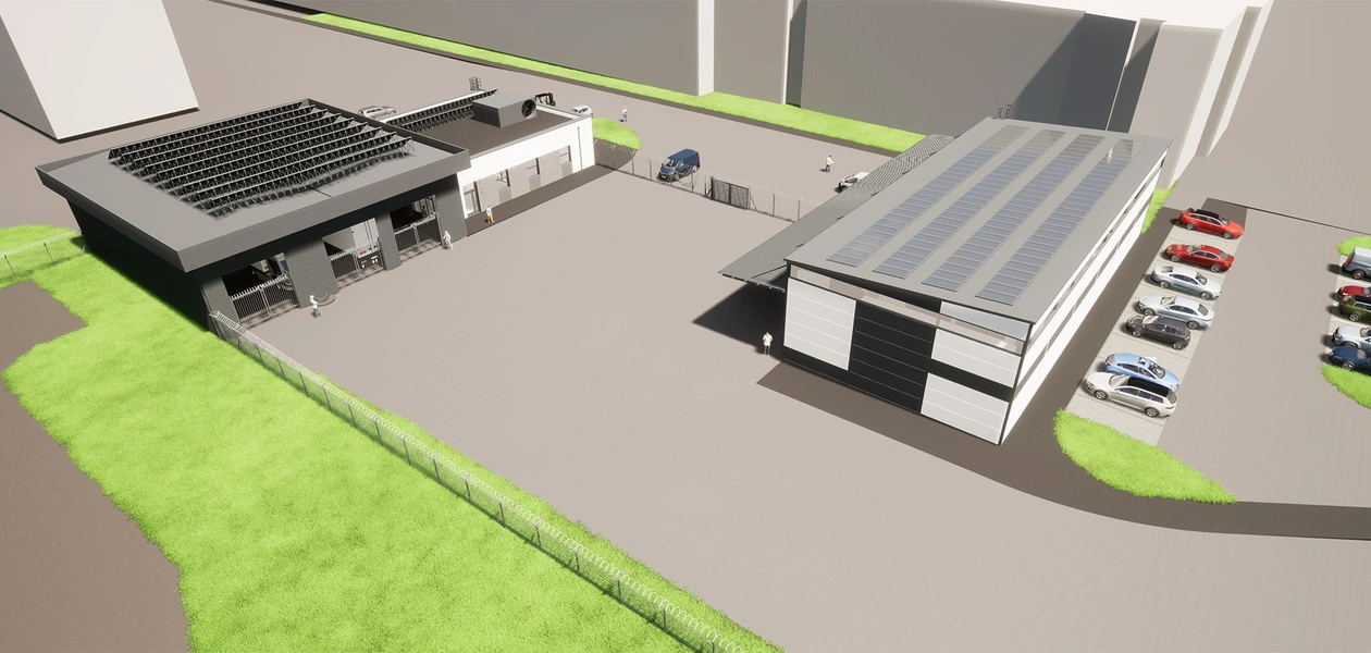 Wizualizacja nowego wjazdu na teren zastrzeżony Portu Lotniczego Rzeszów-Jasionka / Materiały prasowe