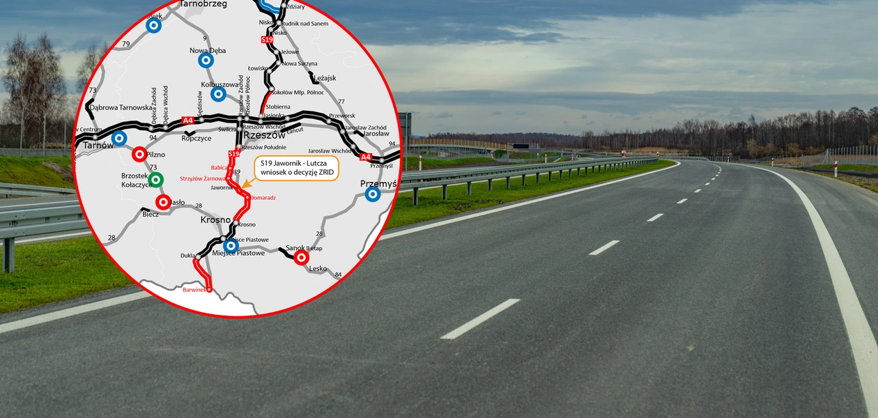 Wniosek o ZRID dla S19 Lutcza - Jawornik fot. GDDKiA