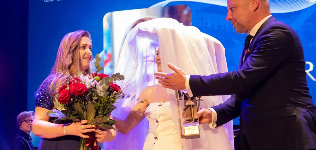 Na zdj. Monika Barłowska - Kuchar „Osobowość Rzeszowa 2025” - fot. Grzegorz Bukała / UM Rzeszowa