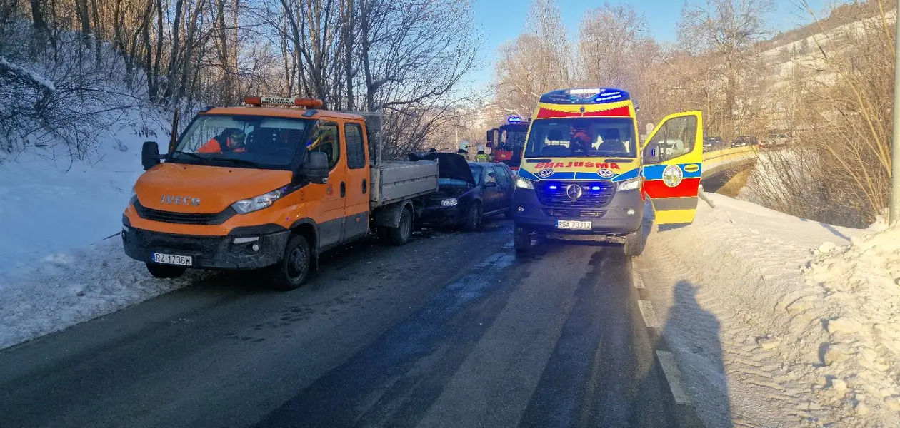 Wypadek w Wołkowyi / fot. OSP Bukowiec