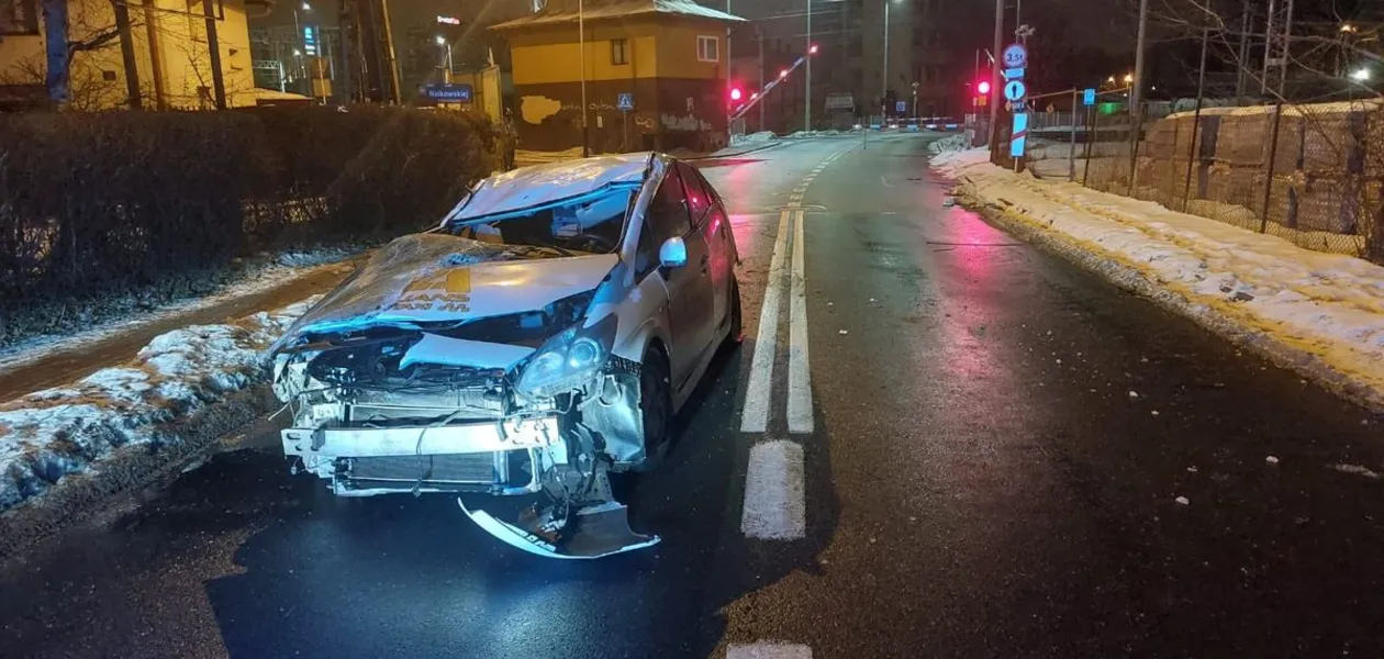 Kolizja na ul. Reymonta / fot. KMP w Rzeszowie