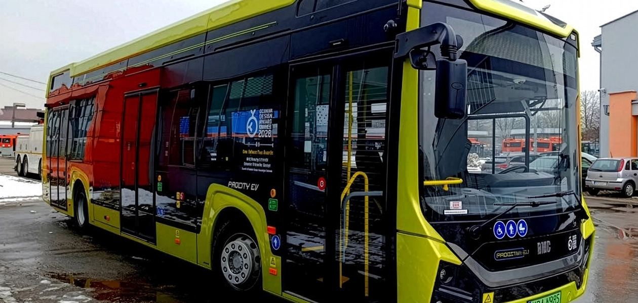 Na zdj. testowany autobus BMC Procity+ 12M EV / fot. MPK Rzeszów