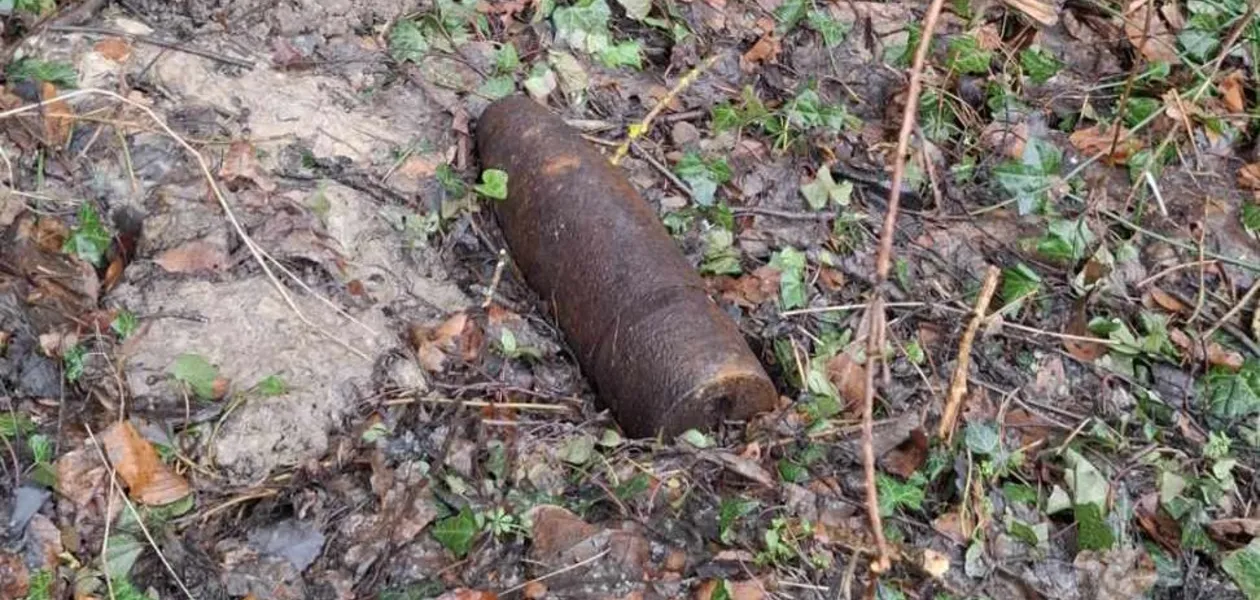 Niewybuch w Hyżnem / fot. KMP w Rzeszowie