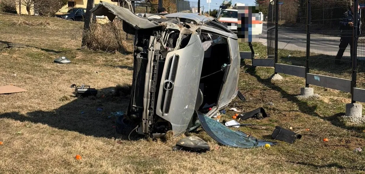 Zdarzenie przy ul. Beskidzkiej w Rzeszowie / fot. KMP w Rzeszowie