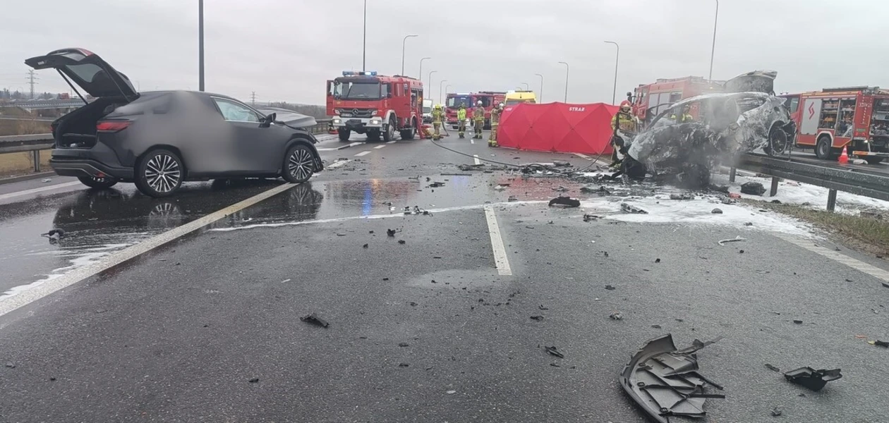 Wypadek w Trzebownisku / fot. KMP w Rzeszowie