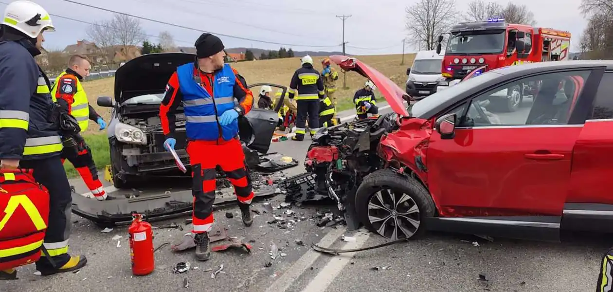 Wypadek w Grabownicy Starzeńskiej / fot. KPP w Brzozowie