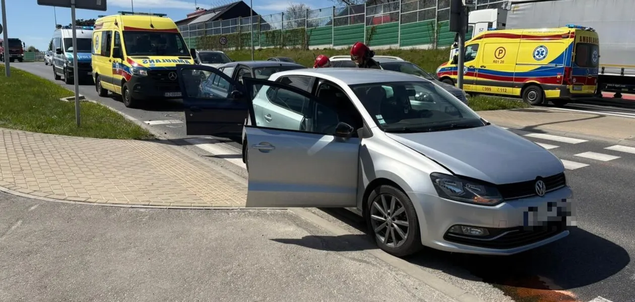 Wypadek na ul. Podkarpackiej w Rzeszowie / fot. KMP Rzeszów