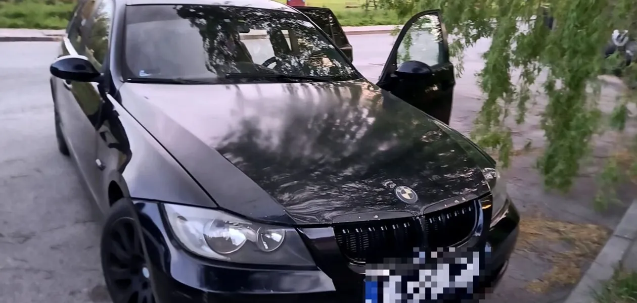 Zatrzymanie pojanego kierowcy bmw / fot. KMP Rzeszów