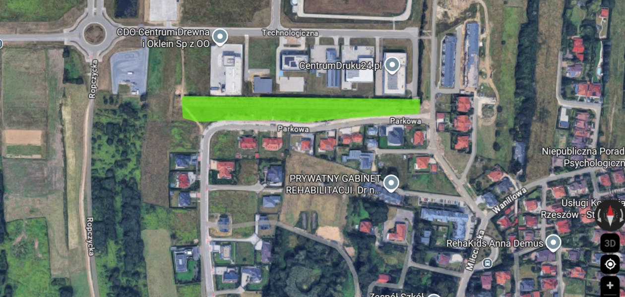Źródło: Google Maps / oprac. własne