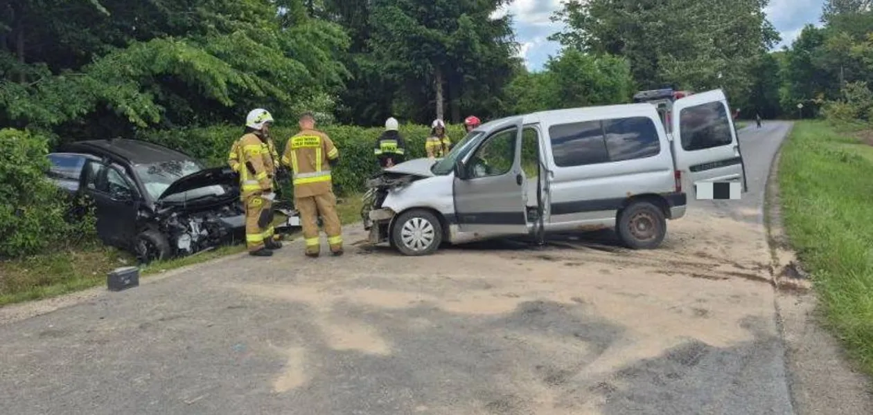 Wypadek w Błędowej Tyczyńskiej 8.06.2026 / fot. KMP w Rzeszowie
