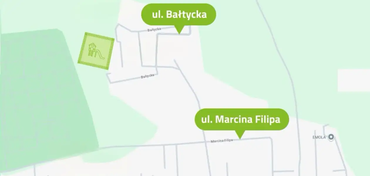 Mapka z lokalizacją inwestycji przy ul. Bałtyckiej / fot. UM Rzeszowa