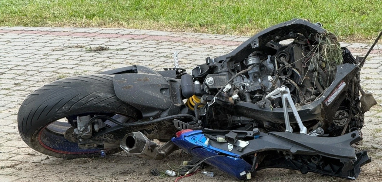 Wypadek na DK28 w Leszczawie Dolnej / fot. KMP w Przemyślu