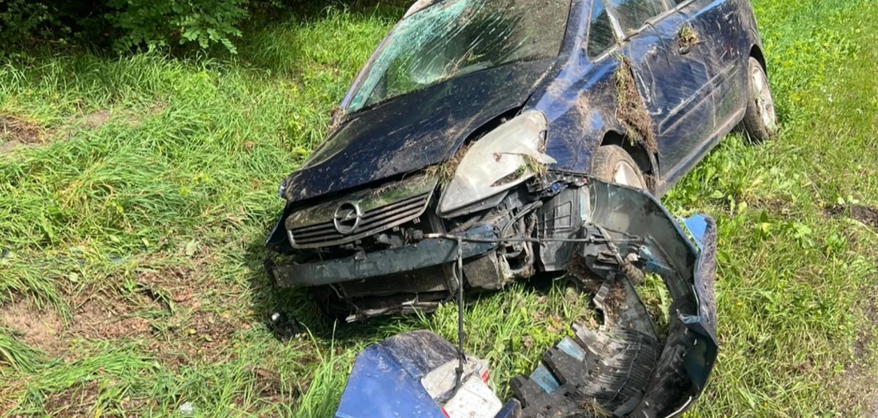 Wypadek w Jeżowem, fot. KPP w Nisku