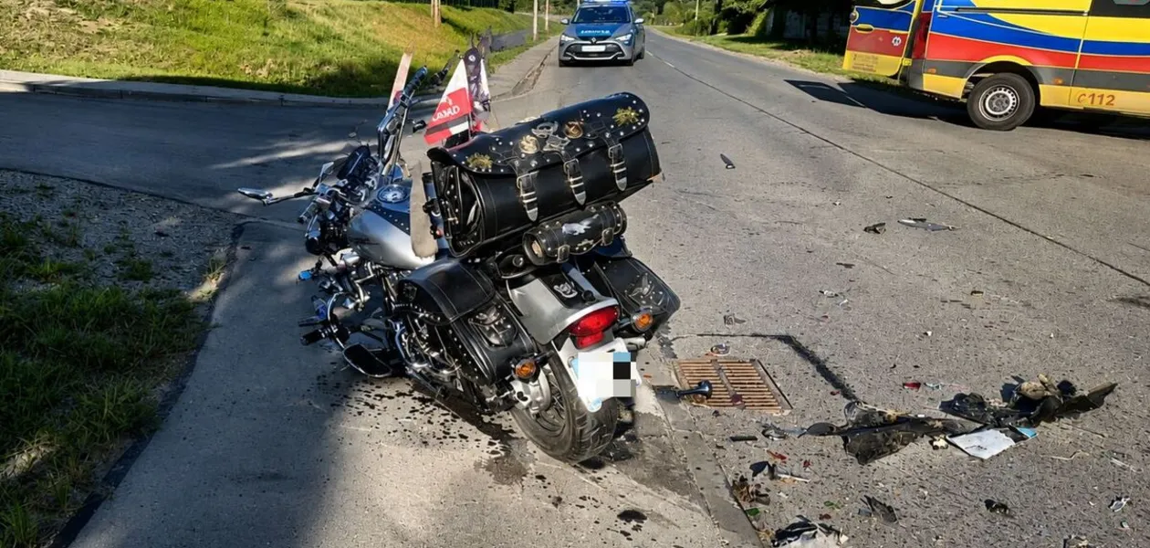 Wypadek w Futomie - 13.08.2026 / fot. KMP w Rzeszowie