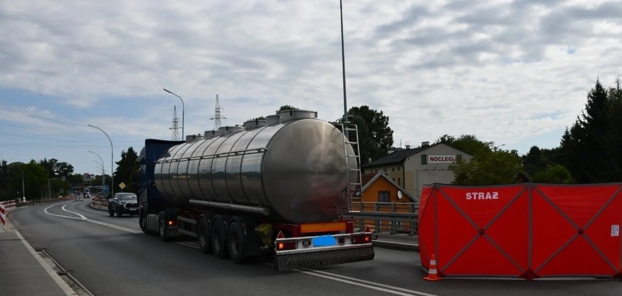 Wypadek na ul. 3 Maja w Jaśle / fot. KPP w Jaśle
