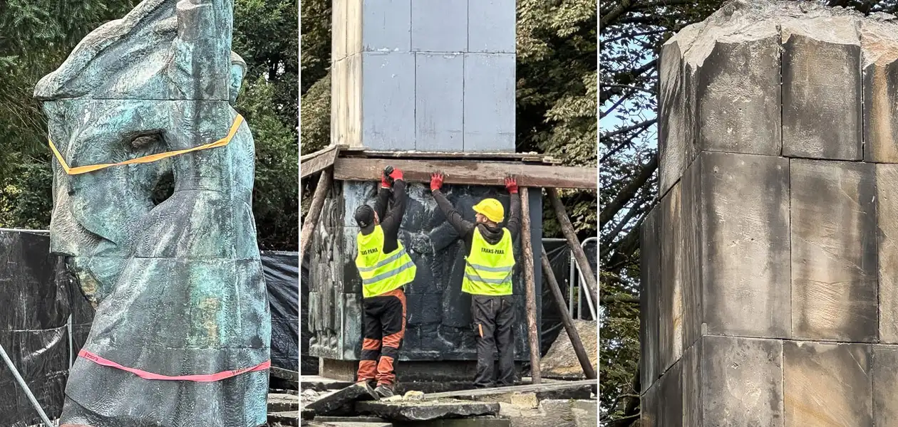 Rozbiórka Pomnika Wdzięczności Armii Czerwonej, fot. ViC / RESinet.pl